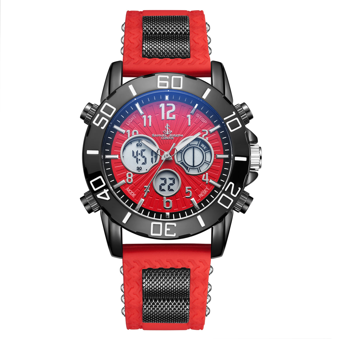 Limited Edition Multi Functional Red Designer Mens watch
