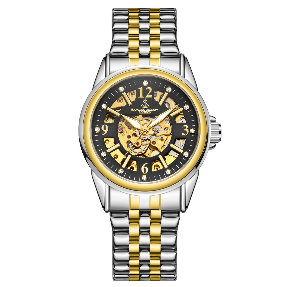 Limited Edition Skeleton Jubilee Two Tone Designer Mens watch